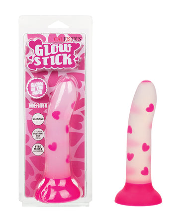 CalExotics Glow Stick™ Heart Dildo, Pink – Body-Safe Silicone