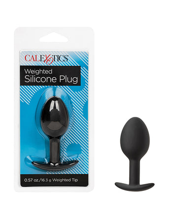 California Exotic Novelties SE-0414-00-2 Weighted Silicone Anal Plug, Black