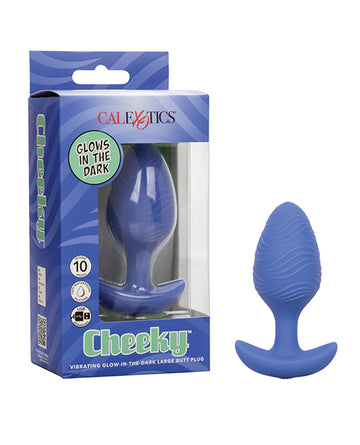 California Exotic Novelties Cheeky™ Vibrating Glow-In-The-Dark Butt Plug, Large