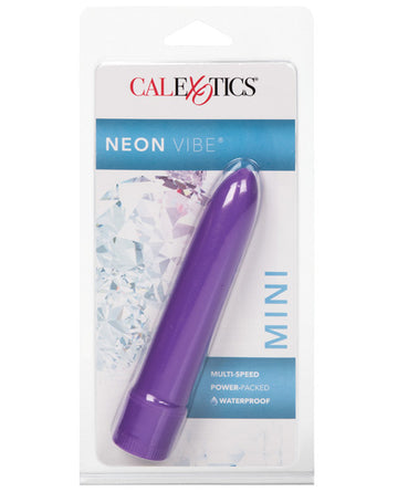 California Exotic Novelties SE-0542-14-2 Mini Neon Vibe, Purple, 4.5-inch