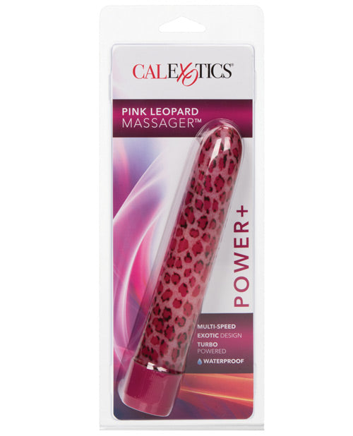CalExotics SE-0547-20-2 Pink Leopard Massager, 4.5", ABS, Multi-speed