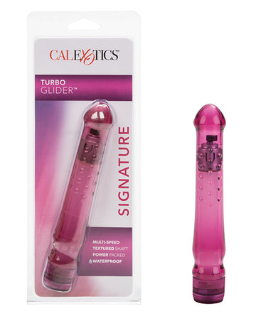 California Exotic Novelties Turbo Glider Raspberry Crush, Red, Vibrating
