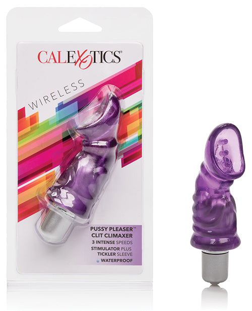 California Exotic Novelties Pussy Pleaser Clit Climaxer, Purple Vibrator
