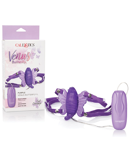 CalExotics Venus Butterfly 2 Vibrator, Purple Multi-Speed Clitoral Stimulator