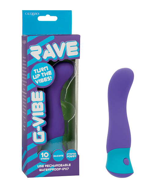 California Exotic Novelties SE-0605-13-3 Rave G-Vibe Curved Massager, USB, IPX7