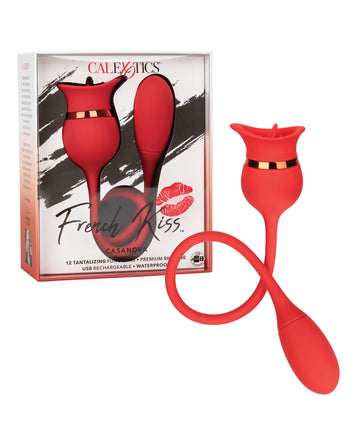 California Exotic Novelties French Kiss Casanova Dual Motor Vibrator, Waterproof