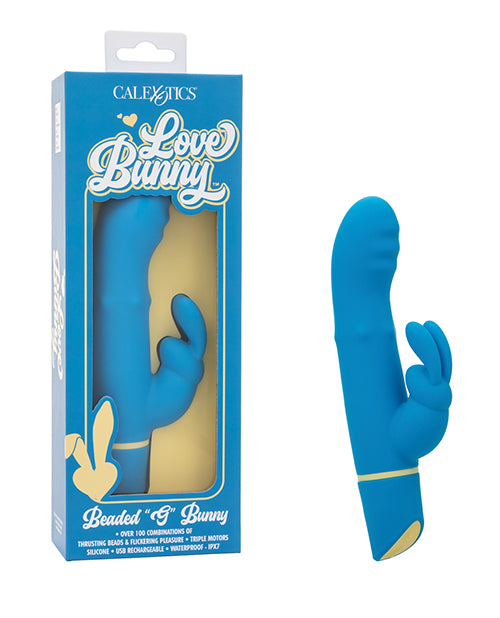 California Exotic Novelties SE-0619-53-3 Love Bunny Beaded G Bunny, Blue