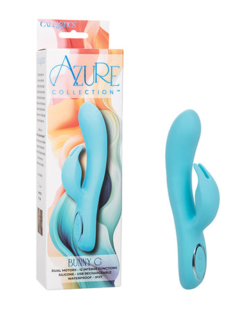 California Exotic Novelties Azure Collection Bunny G Rabbit Vibrator, Blue