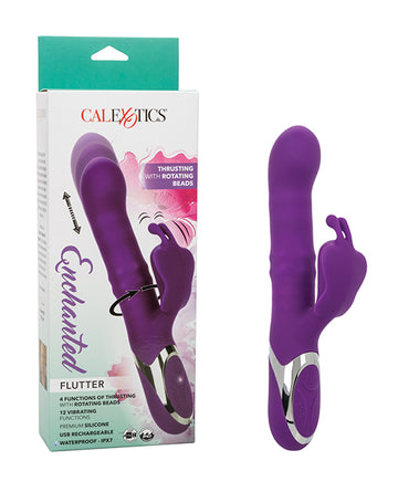 California Exotic Novelties SE-0649 Enchanted Flutter Vibrator, Purple, IPX7