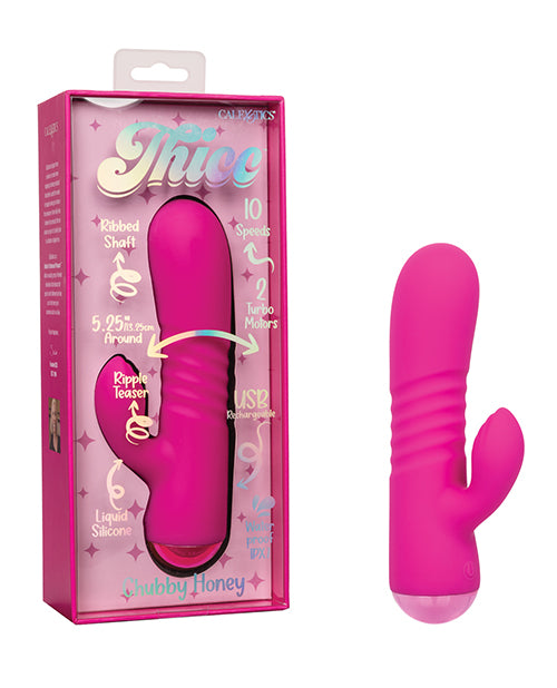 California Exotic Novelties SE-0650-05-3 Thicc Chubby Honey Dual Motor Massager