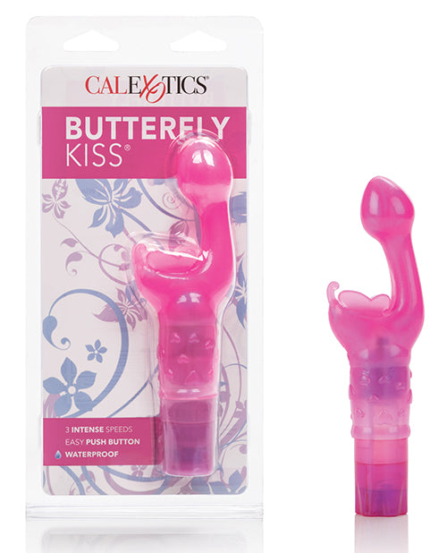 California Exotic Novelties SE-0782-04-2 Butterfly Kiss Massager, Pink, TPR