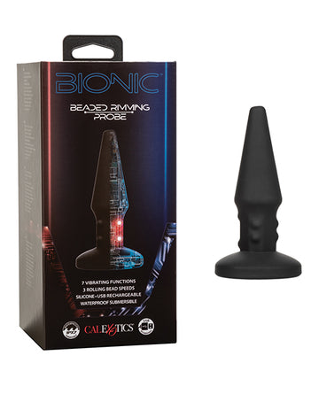 CalExotics Bionic Beaded Rimming Probe, 7 Functions & 3 Speeds