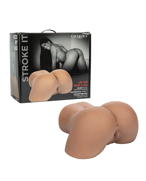 California Exotic Novelties SE-0914-21-3 Life Size Pussy & Ass, Brown