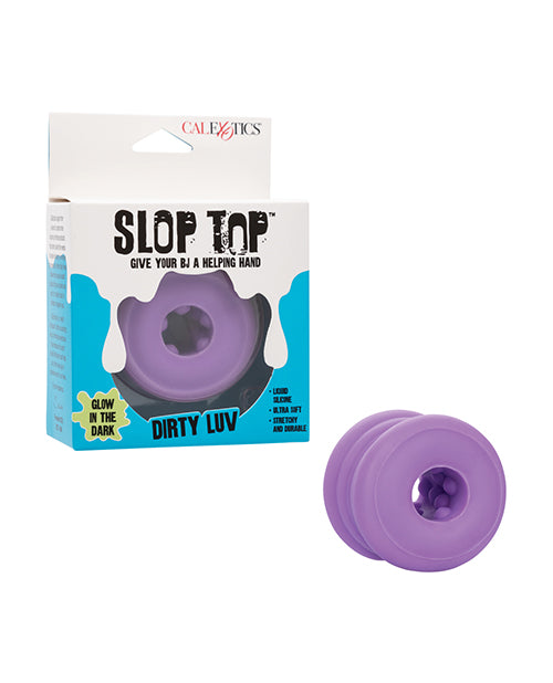 CalExotics Slop Top™ Dirty Luv Stroker - Glow-in-the-Dark Liquid Silicone