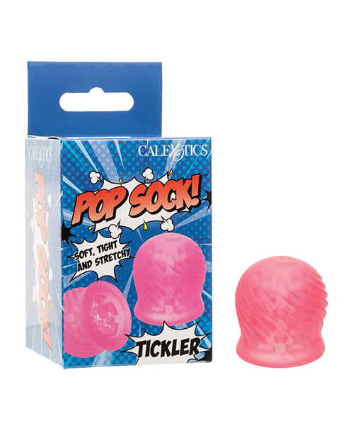 California exotic novelties SE-0936-01-3 Pop Sock! Tickler Stroker, Pink