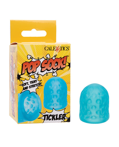 California exotic novelties SE-0936-02-3 Pop Sock! Tickler Stroker, Blue