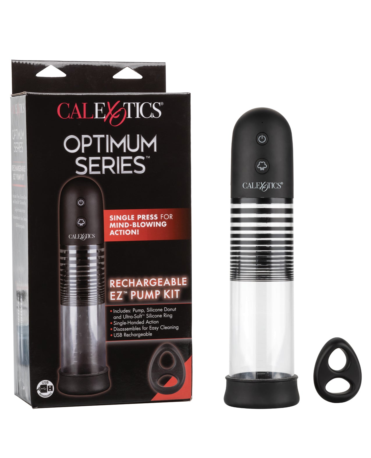 California Exotic Novelties Optimum Series EZ Pump Kit, Automatic & Rechargeable