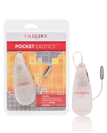 California Exotic Novelties Pocket Exotics Heated Whisper Bullet, 104°F Warming