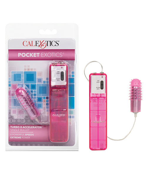 California Exotic Novelties Pocket Exotics Turbo 8 Accelerator, Pink