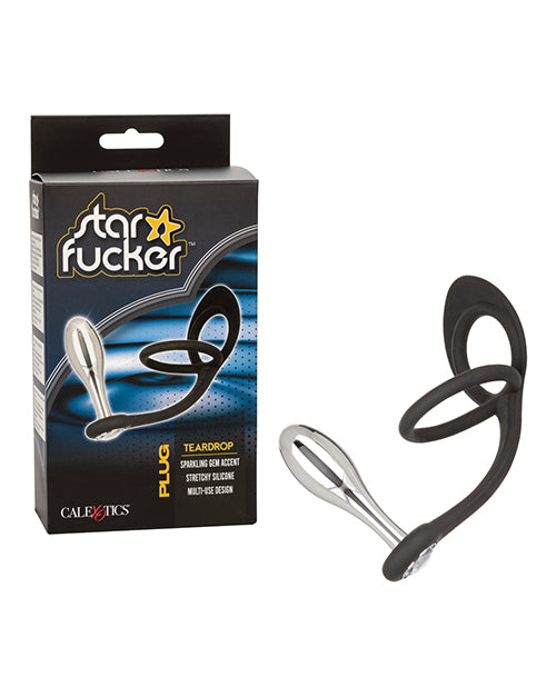 California Exotic Novelties SE-1245-10-3 Teardrop Gem Plug w/Enhancer, Black