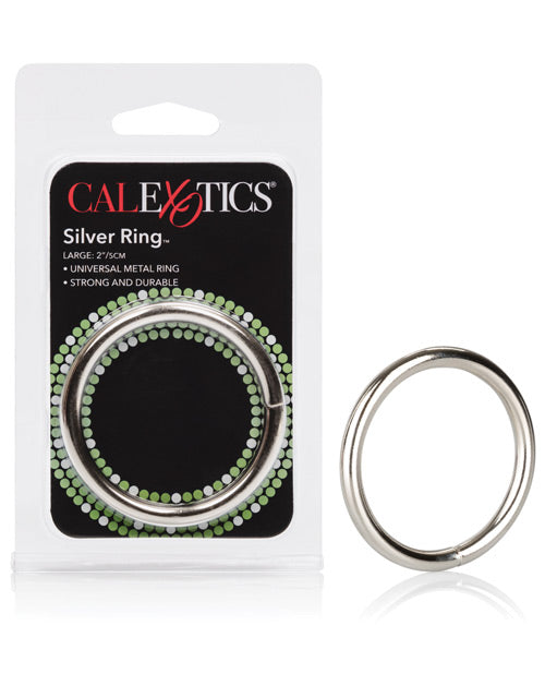 California Exotic Novelties SE-1402-05-2 Large Silver Ring, Metal Enhancer