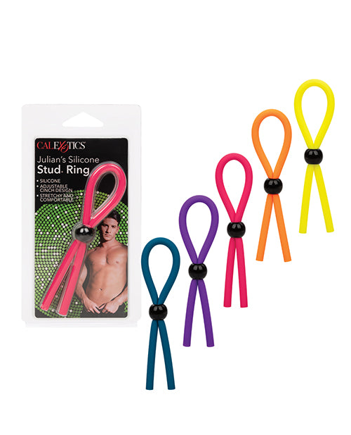 California Exotic Novelties SE-1417-00-2 Julian's Silicone Stud Ring, Assorted