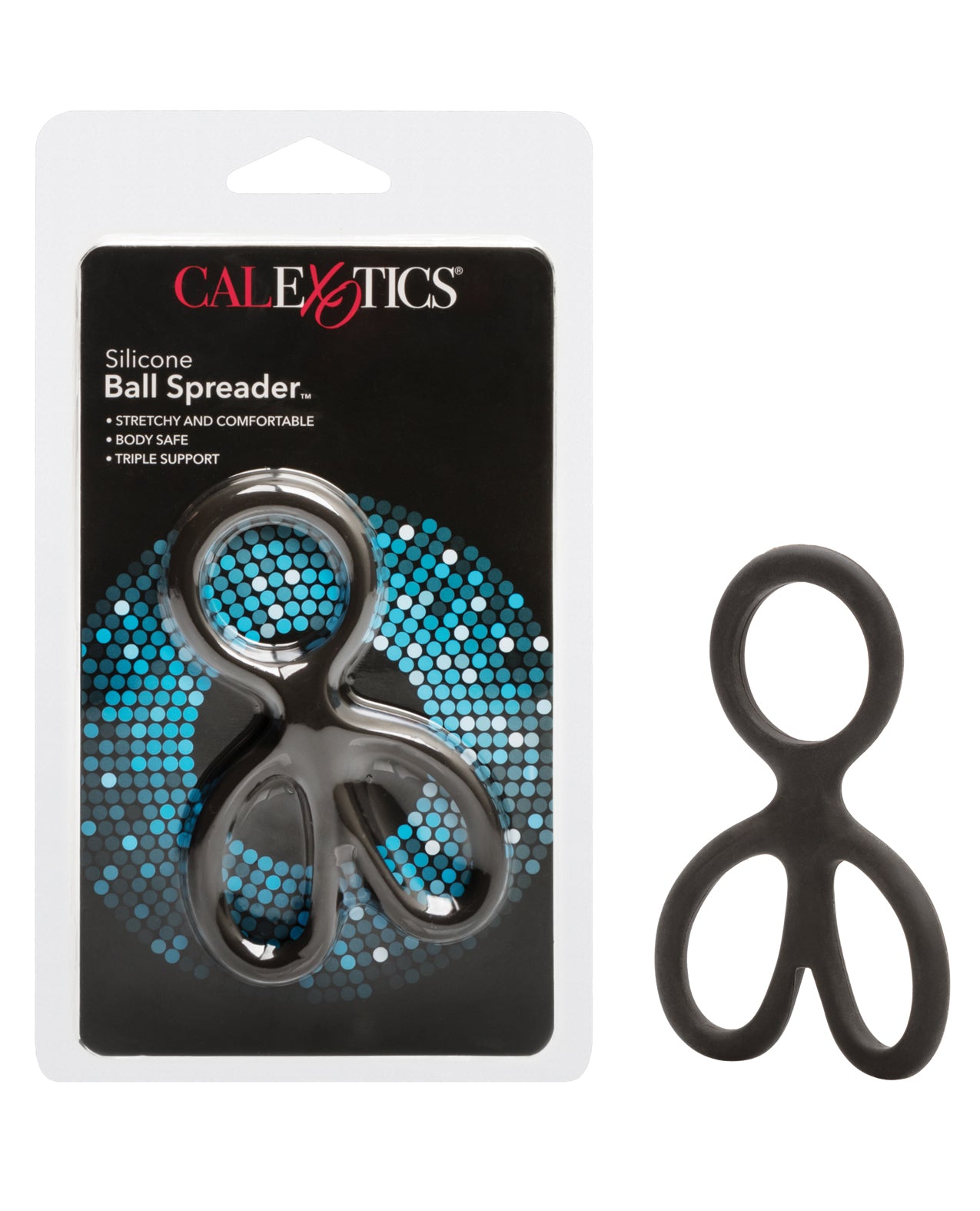 California Exotic Novelties SE-1426-03-2 Silicone Ball Spreader Black