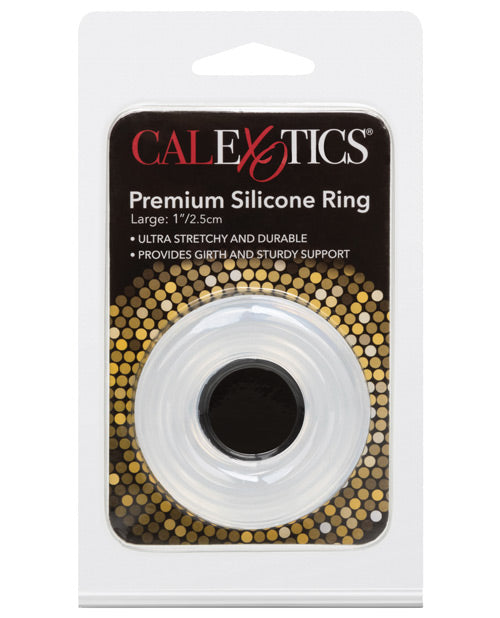 CalExotics Premium Silicone Ring, Large Clear – Seamless, Body-Safe