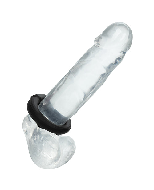 California Exotic Novelties Alpha Beaded Silicone Ring - Black