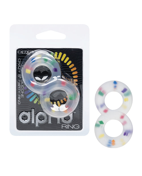 California Exotic Novelties SE-1491-18-2 Alpha Liquid Silicone Crazy 8 Ring
