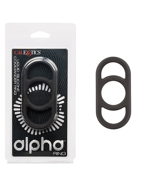 California Exotic Novelties SE-1492-21-2 Alpha Commander Cock Ring, Black