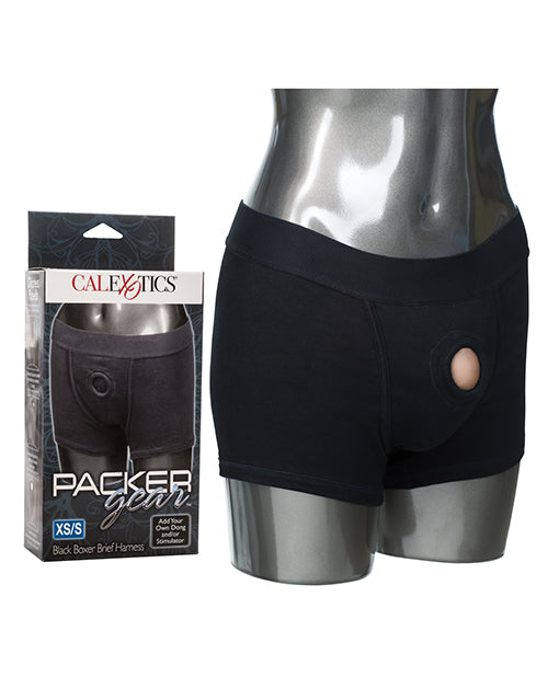 California Exotic Novelties Packer Gear® Boxer Brief Harness, XS/S, Black