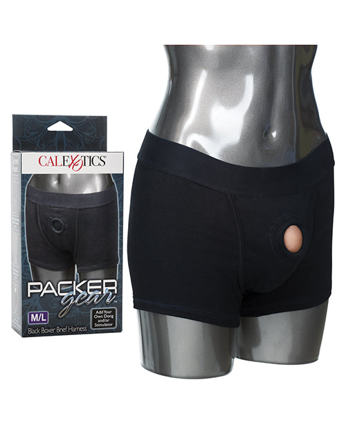 California Exotic Novelties SE-1576-10-3 Packer Gear Boxer Harness M/L, Black