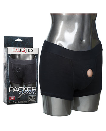 California Exotic Novelties Packer Gear Boxer Brief Harness, Black L/XL