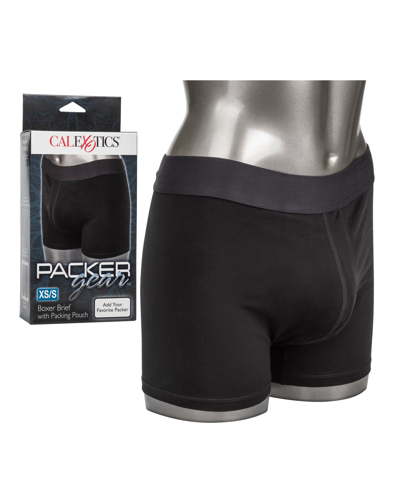 California Exotic Novelties Packer Gear Boxer Brief with Packing Pouch, XS/S