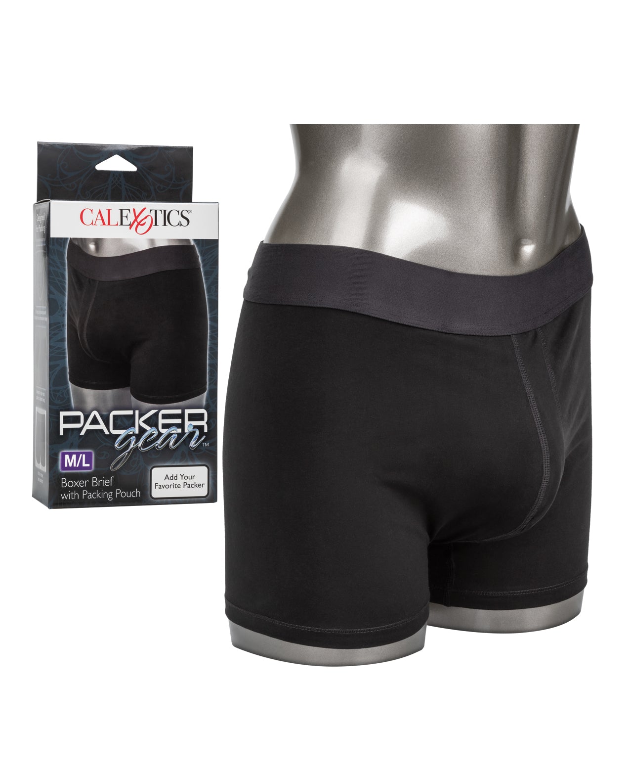 California Exotic Novelties Packer Gear Boxer Brief, M/L - Black