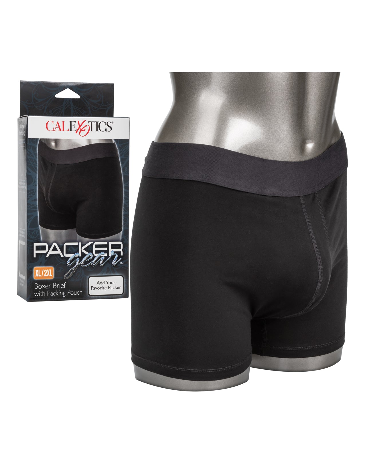 California Exotic Novelties Packer Gear Boxer Brief Pouch, Black, XL/2XL