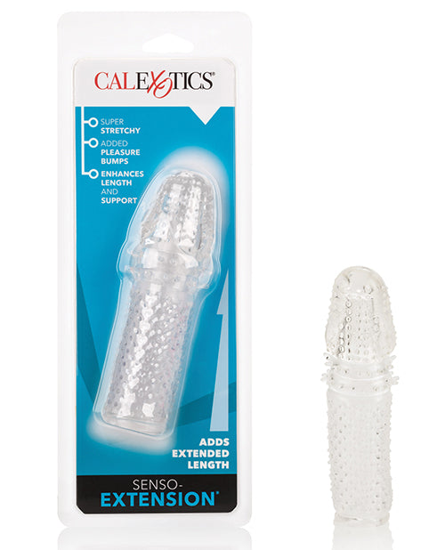 California Exotic Novelties Senso Silicone Extension, Vibrating, Clear