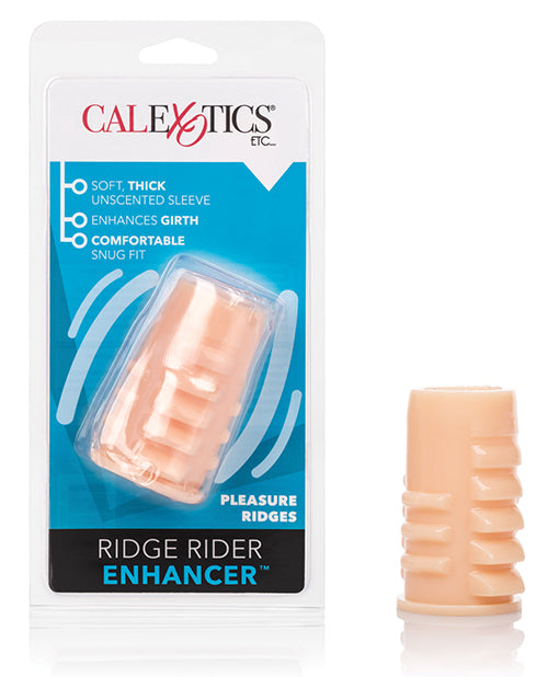 California Exotic Novelties Ridge Rider Enhancer, Ivory Vibrating TPR Sleeve