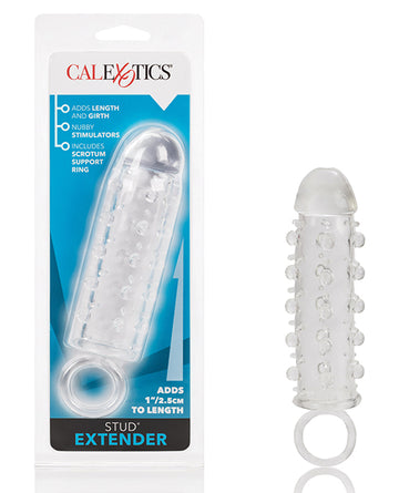 California Exotic Novelties SE-1625-00-2 Stud Extender, Clear, Vibrating