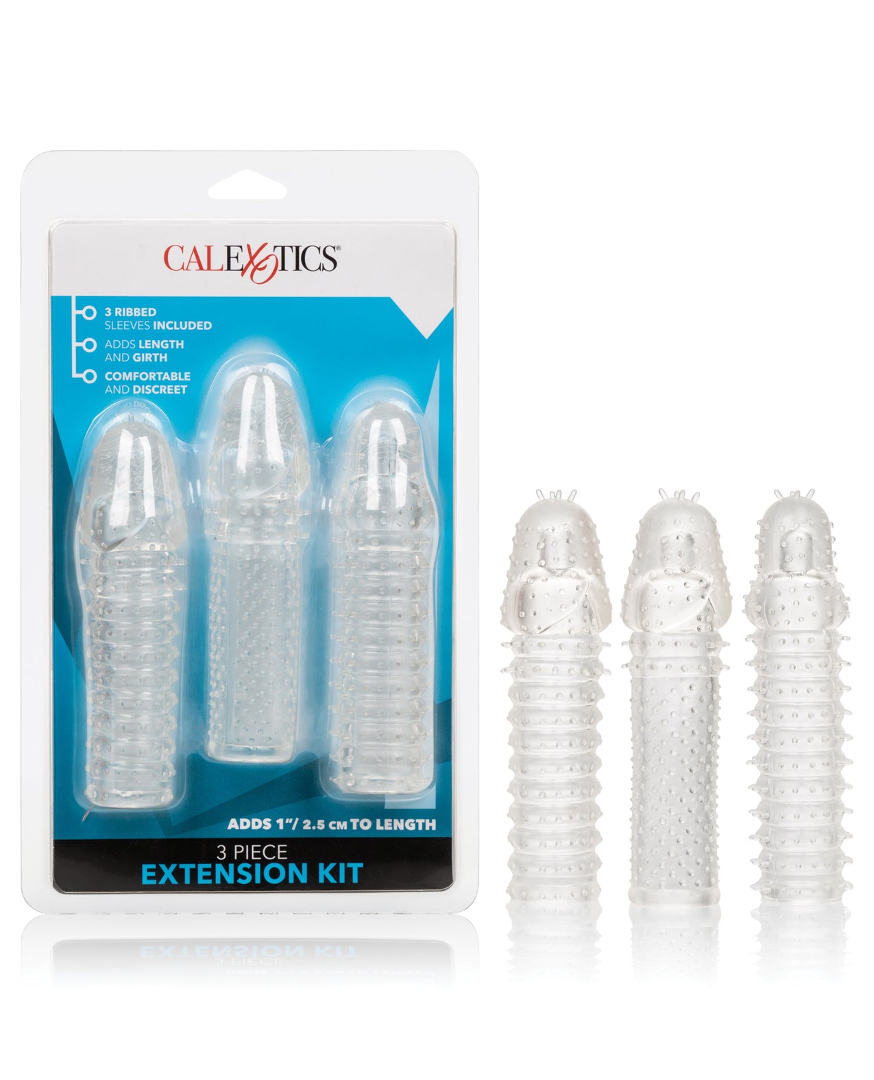 California Exotic Novelties SE-1625-50-2 Extension 3 Piece Kit - Clear
