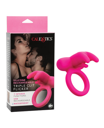 California Exotic Novelties Silicone Rechargeable Triple Clit Flicker