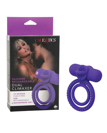 California Exotic Novelties SE-1843-05-3 Dual Climaxer, Purple, 12 Functions