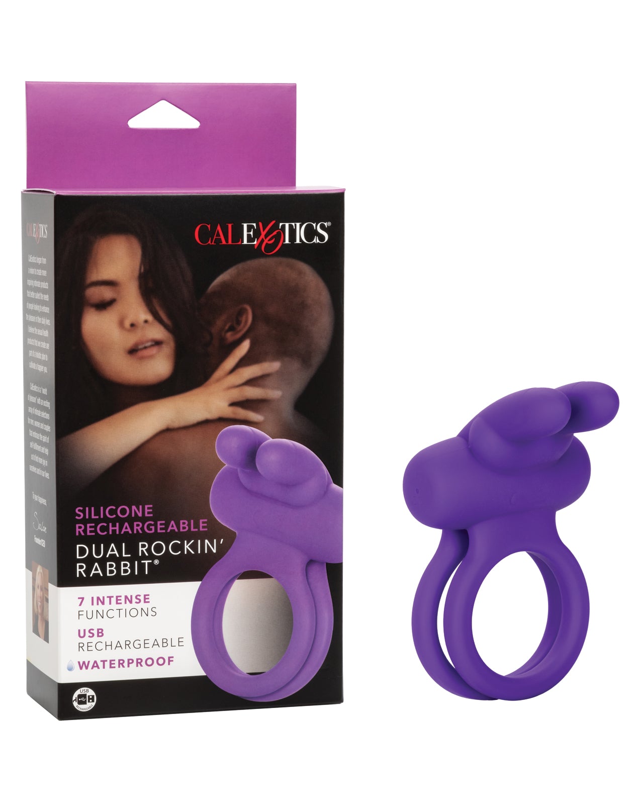 California Exotic Novelties Rechargeable Dual Rabbit Enhancer, Purple