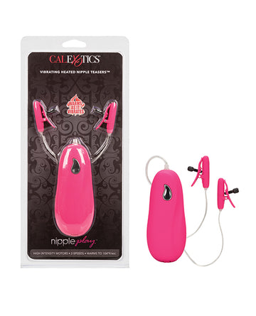 CalExotics Nipple Play Vibrating Heated Nipple Teasers, Pink