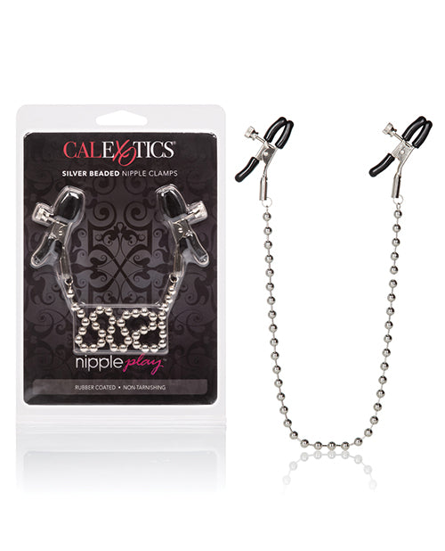 California Exotic Novelties SE-2610-10-2 Silver Beaded Nipple Clamps