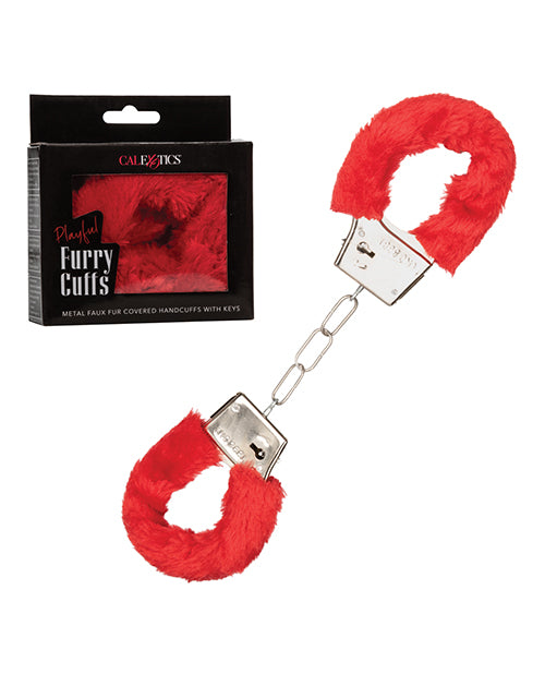 California Exotic Novelties SE-2651-25-3 Playful Furry Cuffs, Lockable
