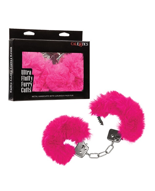 California Exotic Novelties SE-2651-55 Ultra Fluffy Furry Cuffs, Pink, Lockable