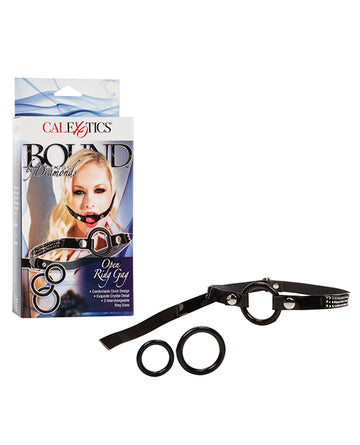 California Exotic Novelties SE-2656-55-3 Open Ring Gag, Black, 3 Rings