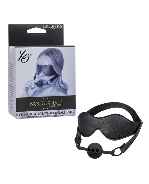 California Exotic Novelties SE-2678-04-3 Eye Mask & Ball Gag, Black